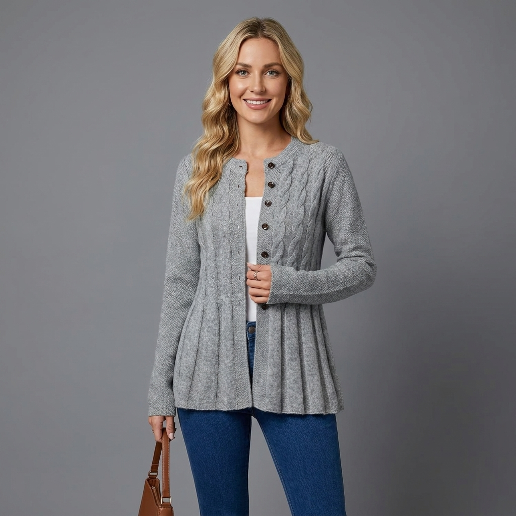 Genevra Cable Knit Cardigan
