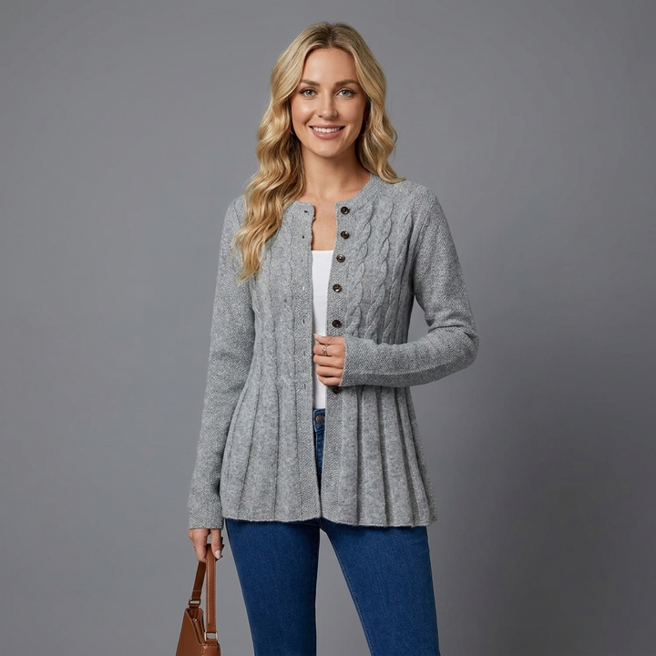 Genevra Cable Knit Cardigan