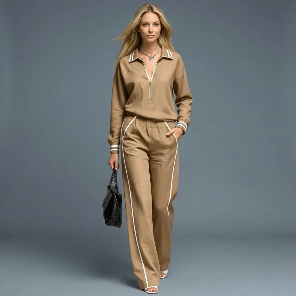 Odette Half Zip Two Piece Set