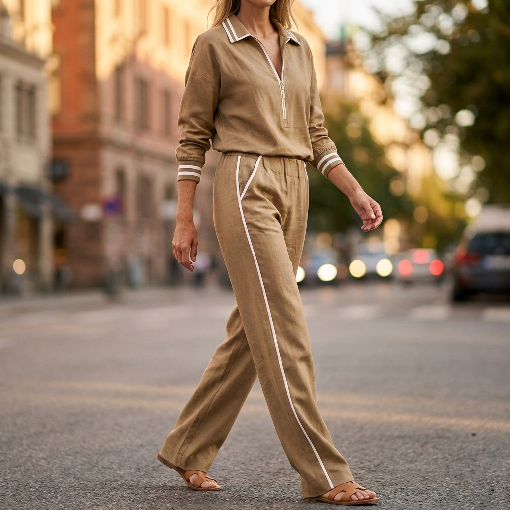 Odette Half Zip Two Piece Set