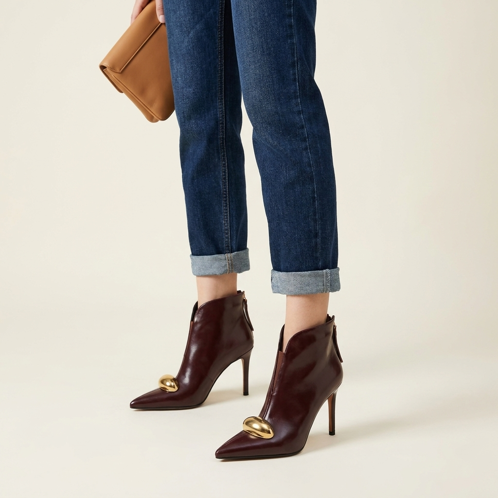 Delphine Pointed Toe Ankle Boot