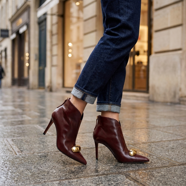 Delphine Pointed Toe Ankle Boot