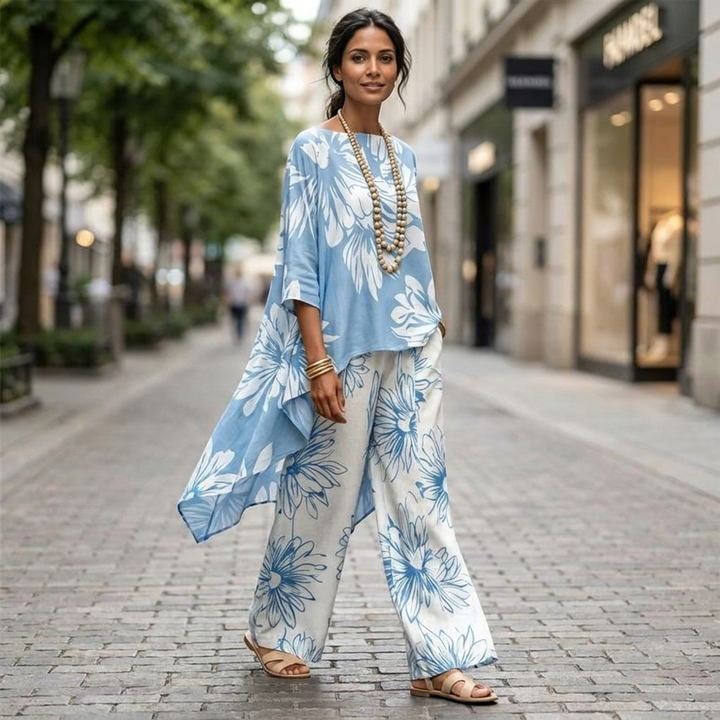 Simone Asymmetric Hem Set