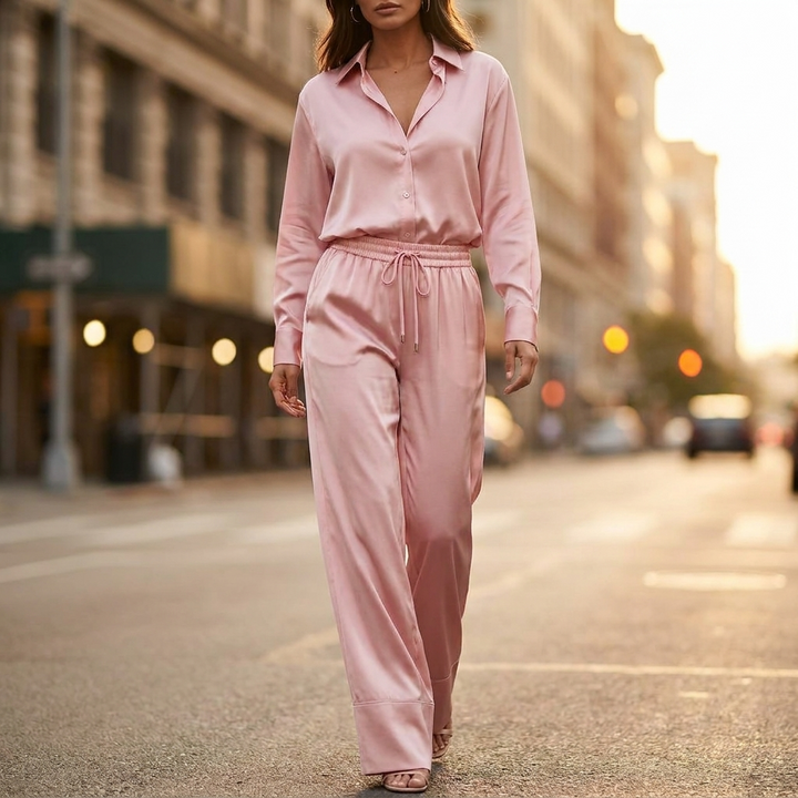 Veda Satin Finish Two Piece Set
