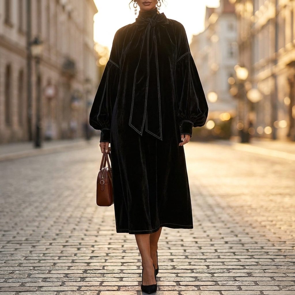Ophelia Bow Tie Maxi Dress