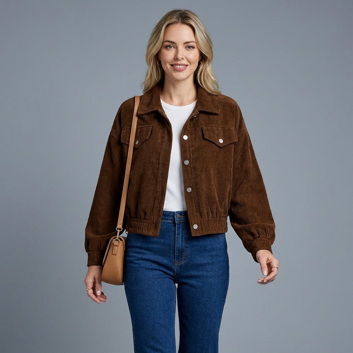 Isadora Corduroy Crop Jacket