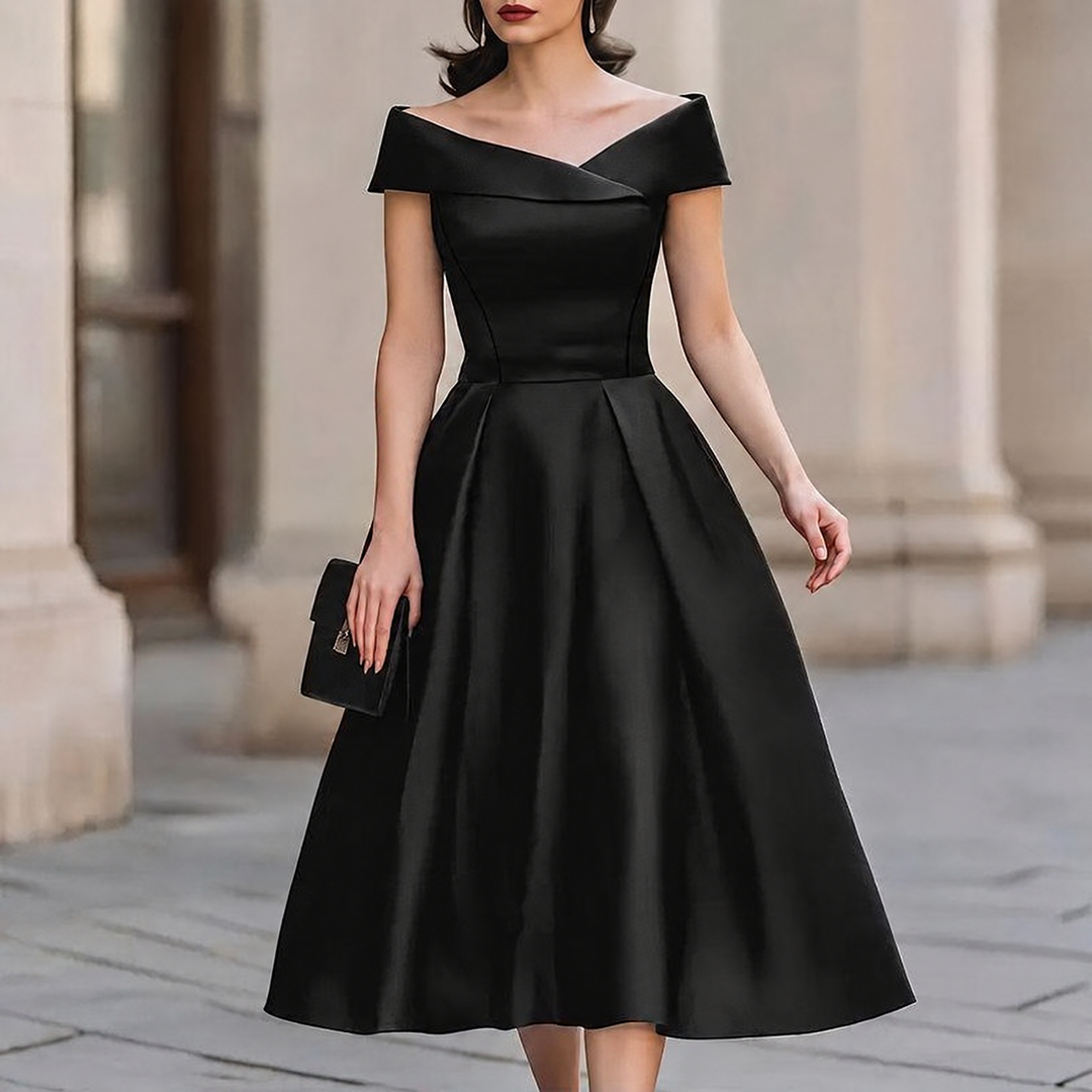 Larkspur Off Shoulder Midi Dress