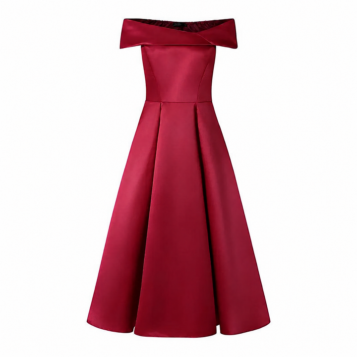 Larkspur Off Shoulder Midi Dress