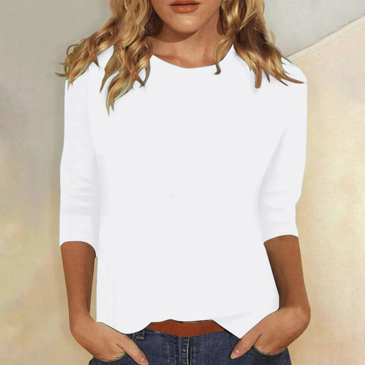 Helena Crew Neck Casual Everyday Top