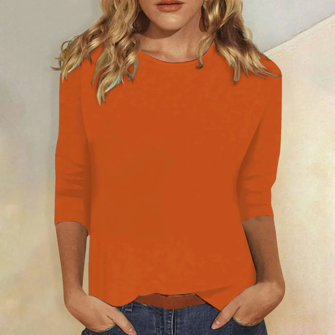Helena Crew Neck Casual Everyday Top