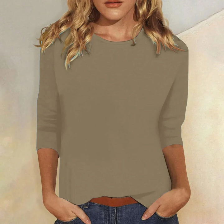 Helena Crew Neck Casual Everyday Top