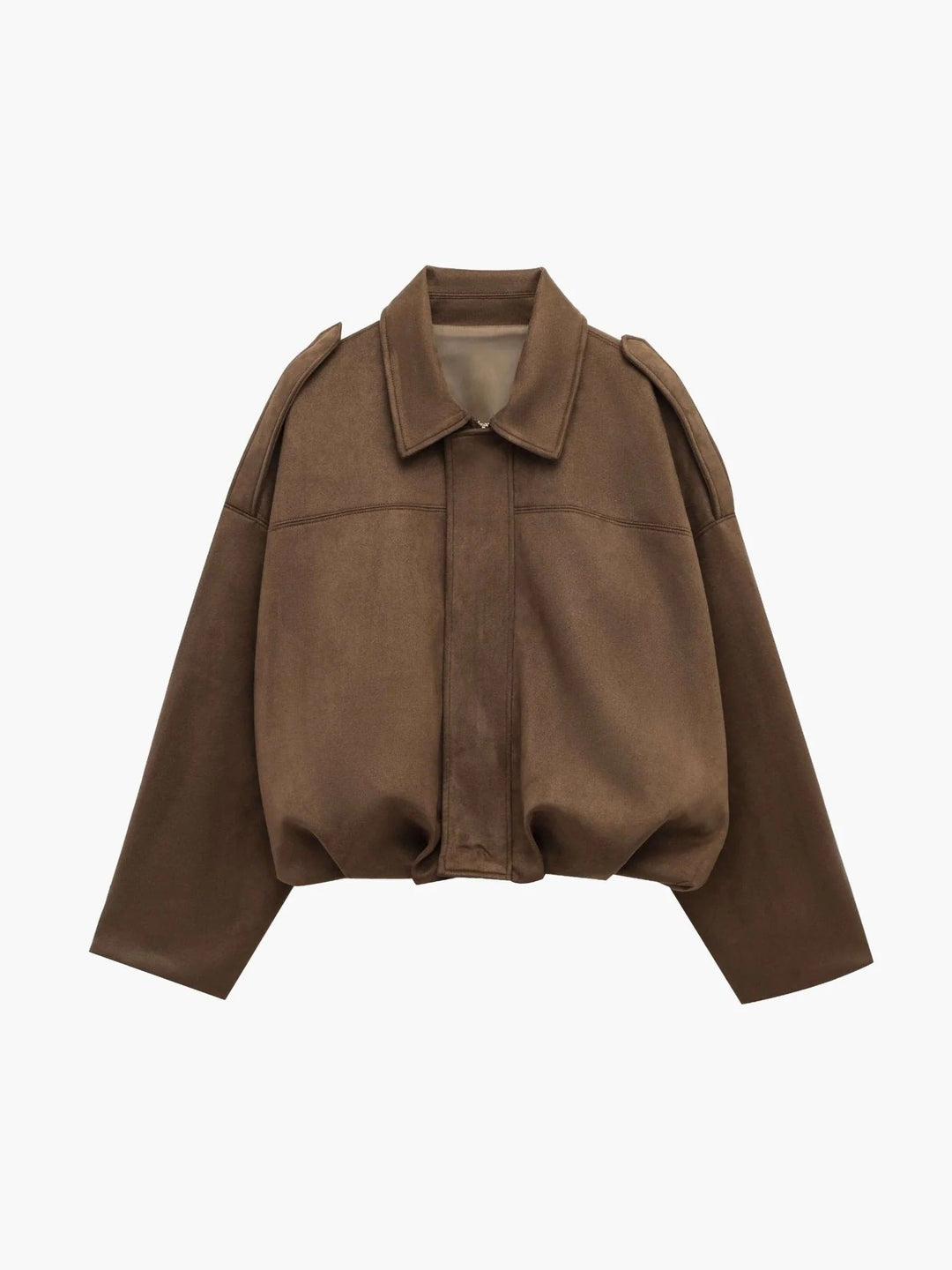 Petronella Suede Bomber Jacket