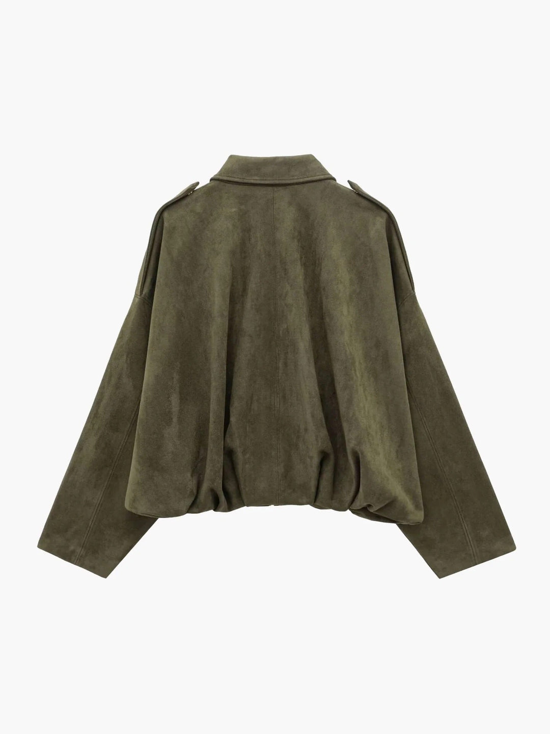 Petronella Suede Bomber Jacket