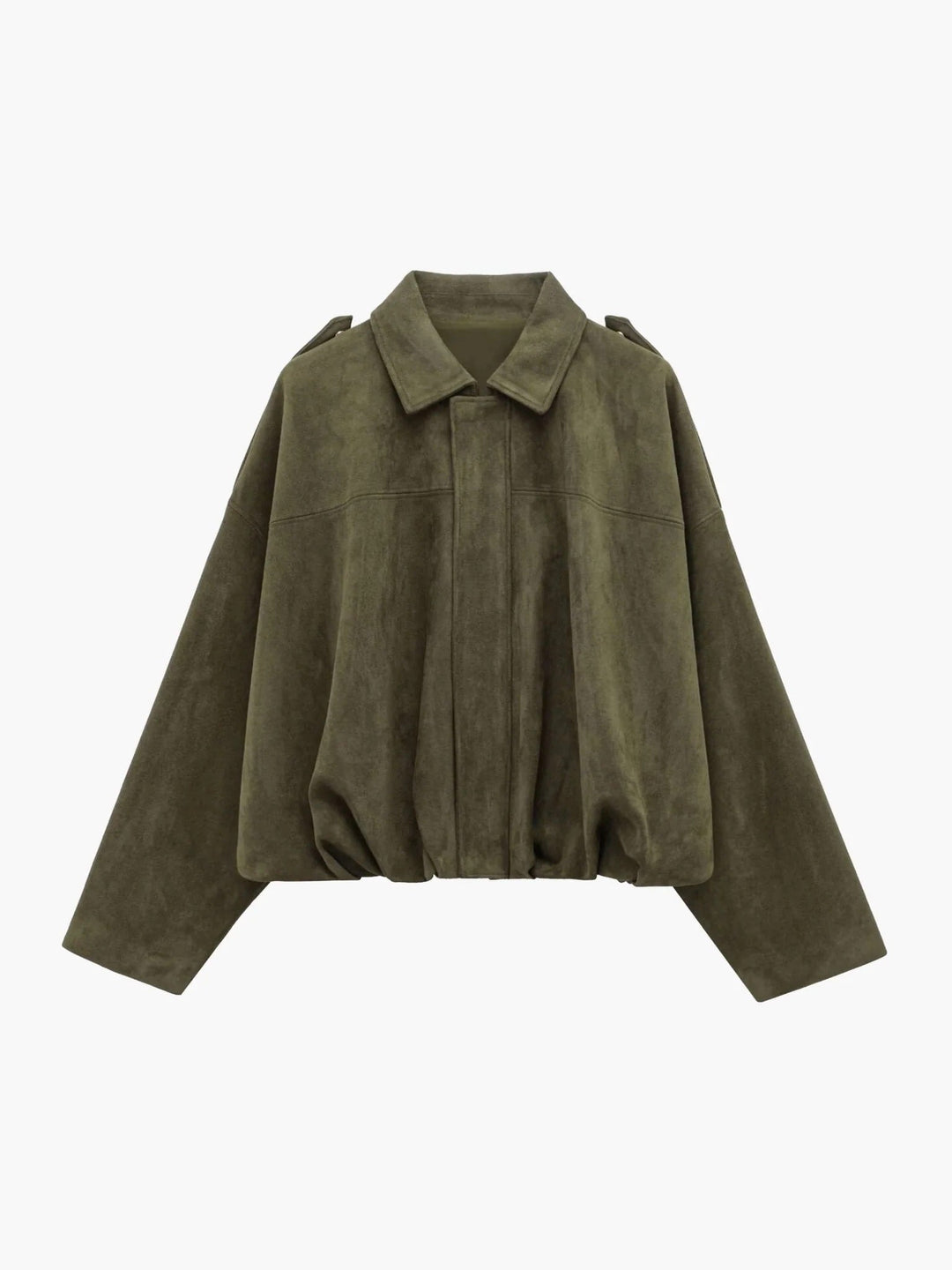 Petronella Suede Bomber Jacket