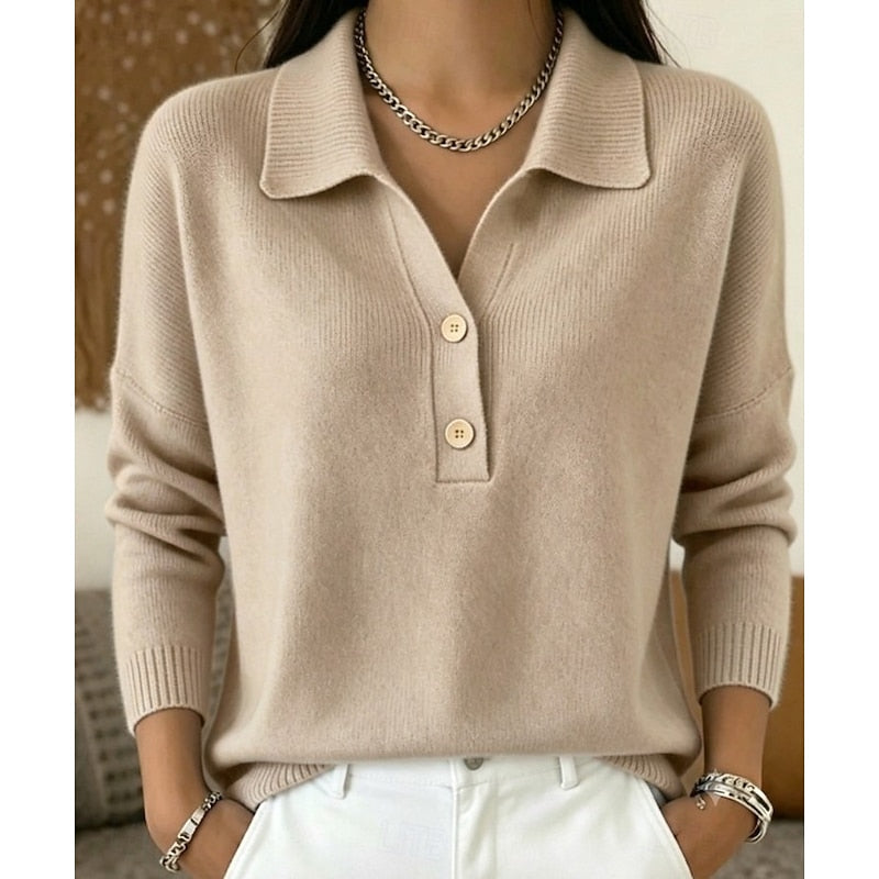 Odessa Button Polo Sweater