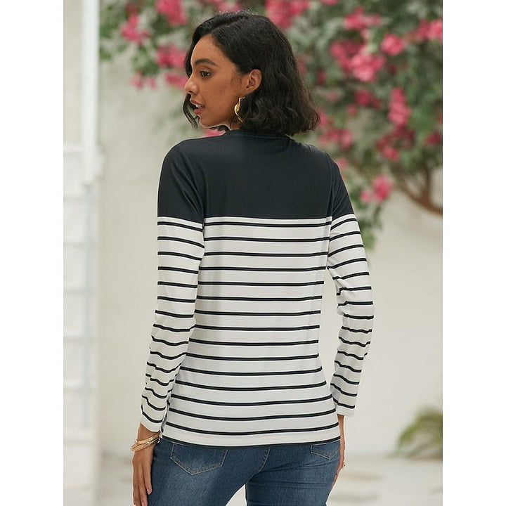 Marisol Striped Crew Top