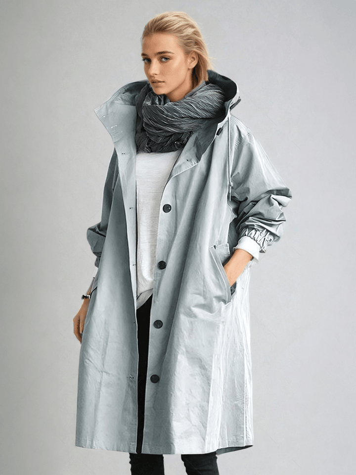 Maren Drawstring Hood Trench