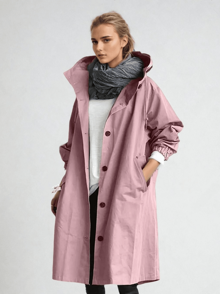 Maren Drawstring Hood Trench