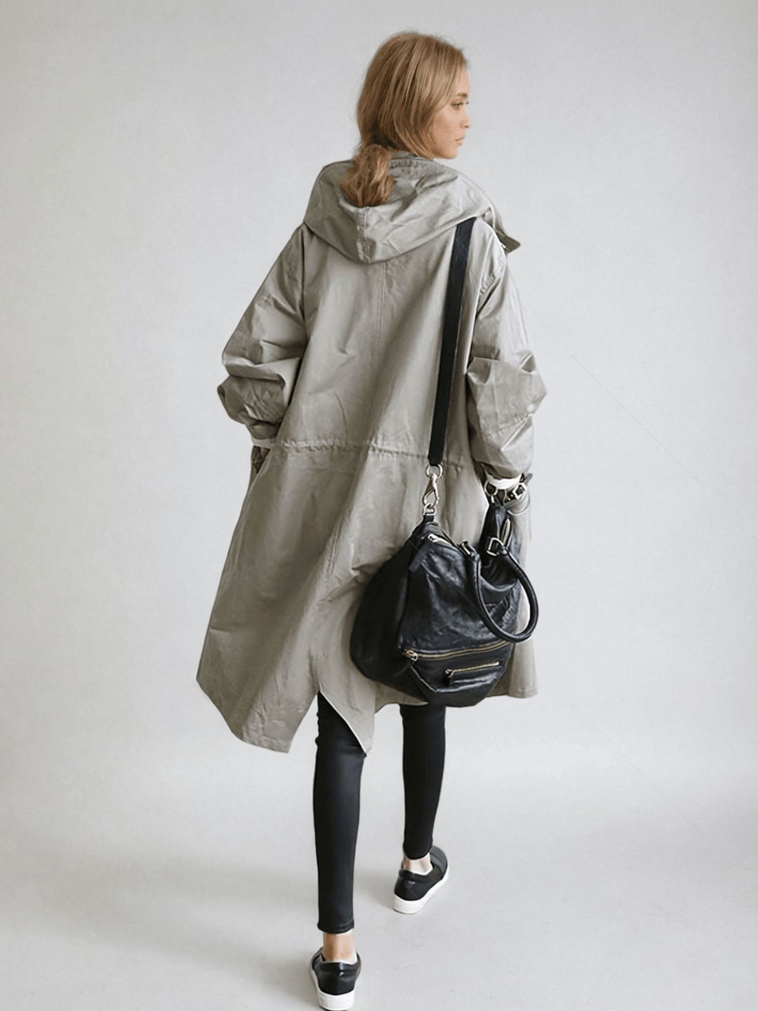 Maren Drawstring Hood Trench