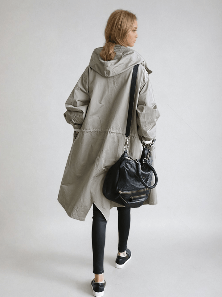 Maren Drawstring Hood Trench