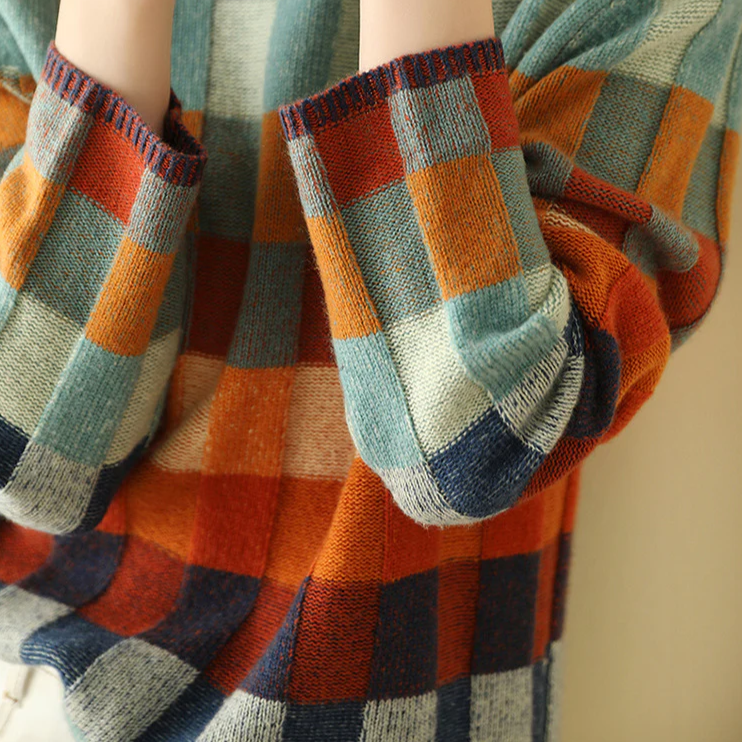 Vesper Patchwork Turtleneck Sweater