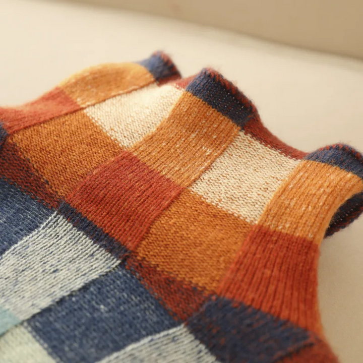 Vesper Patchwork Turtleneck Sweater