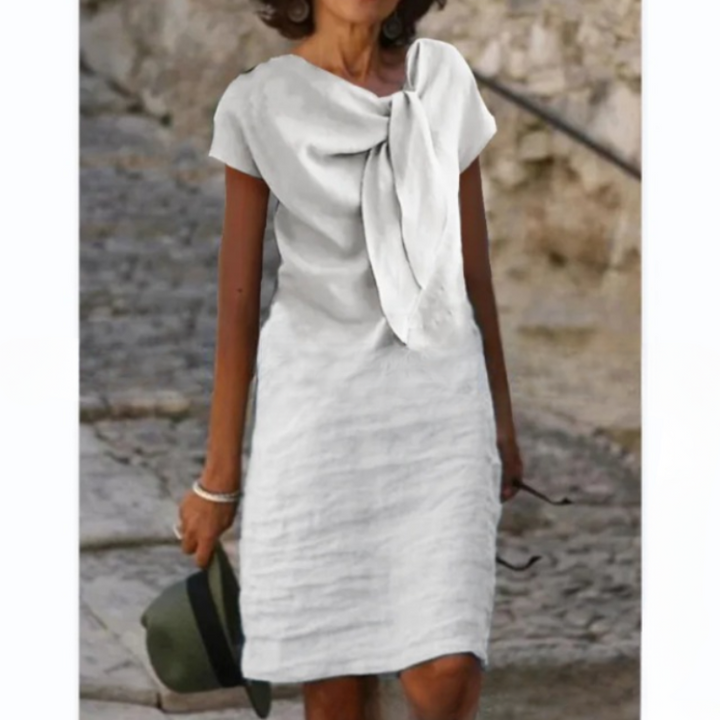 Quirina Linen Blend Mini Dress