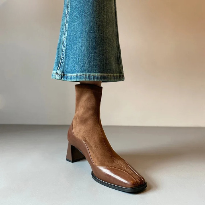 Rowena Square Toe Boots