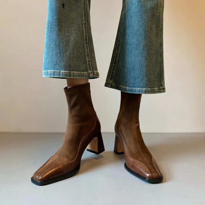 Rowena Square Toe Boots