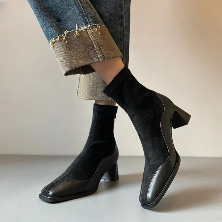 Rowena Square Toe Boots