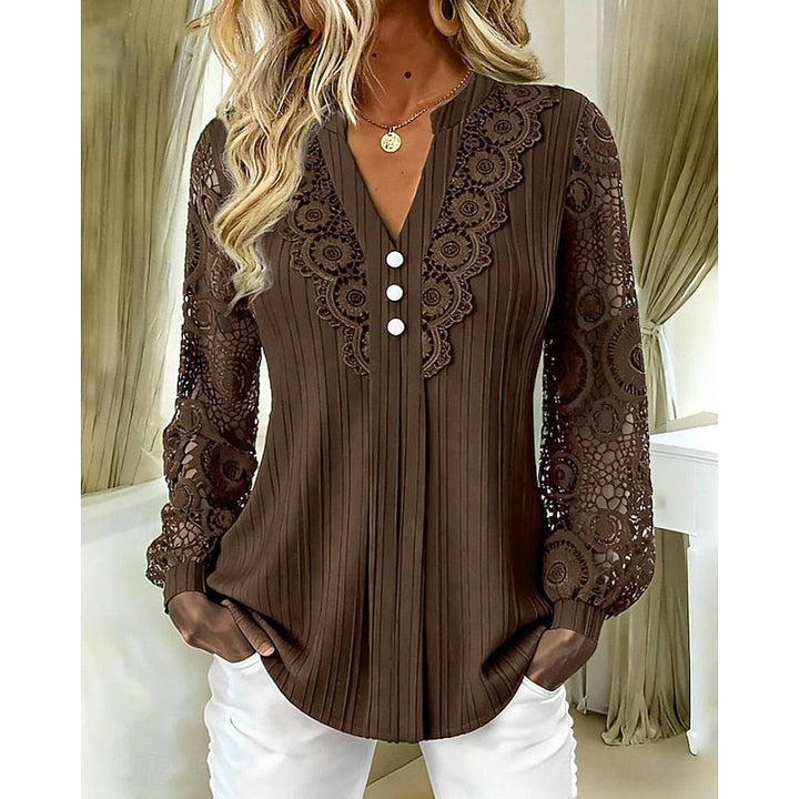 Winnifred Lace Trim Blouse