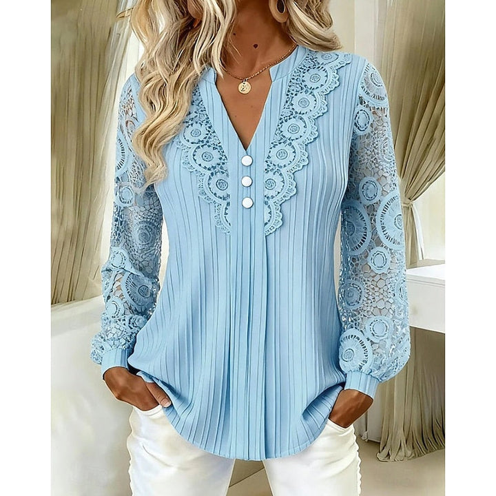 Winnifred Lace Trim Blouse