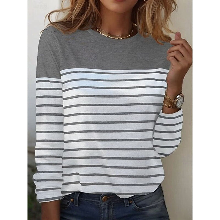 Marisol Striped Crew Top