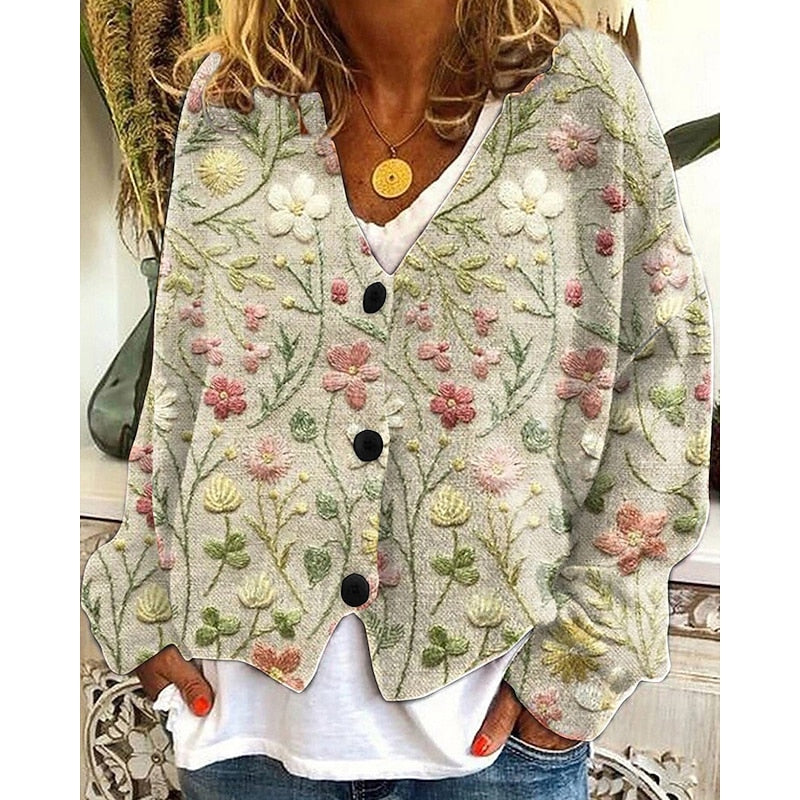 Eloise Floral Print Cardigan