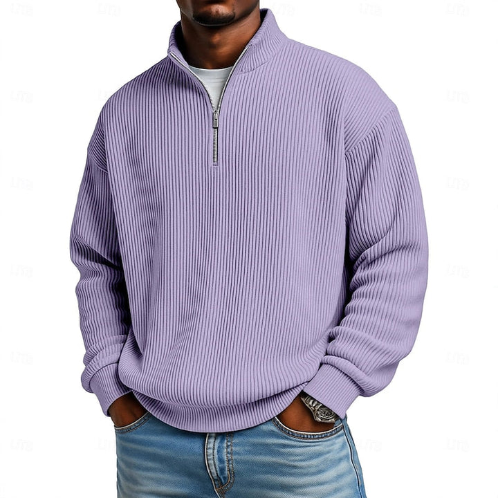 Fitzgerald Ribbed Quarter-Zip Pullover