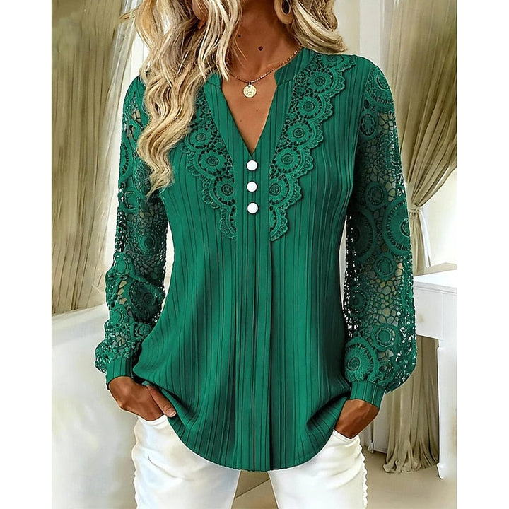 Winnifred Lace Trim Blouse