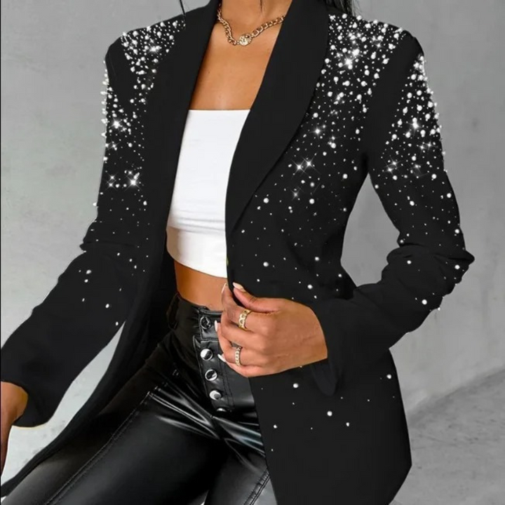 Rosemary Pearl Trim Blazer