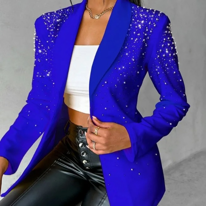 Rosemary Pearl Trim Blazer
