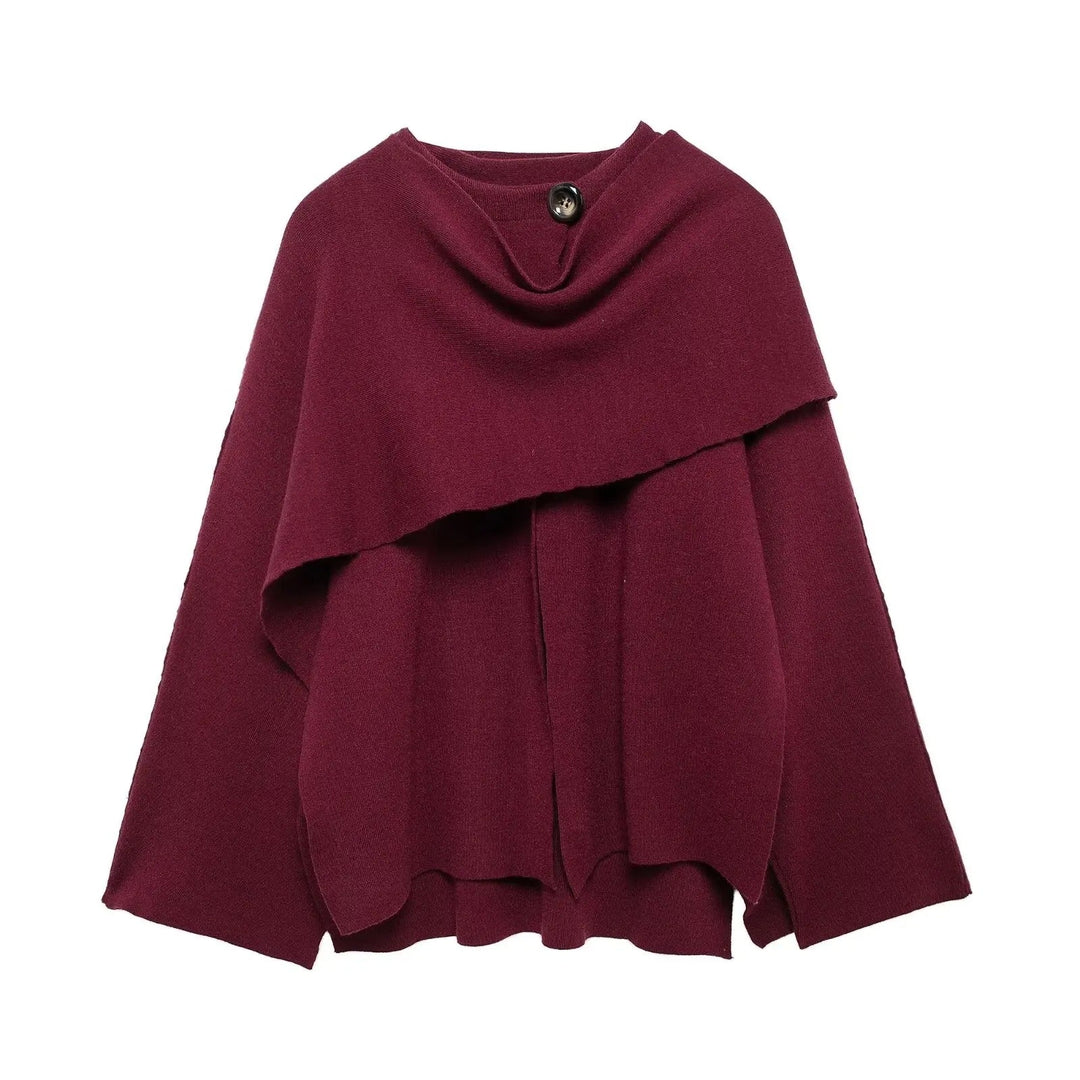 Fleur Asymmetrical Hem Poncho