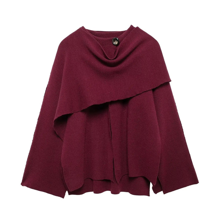 Fleur Asymmetrical Hem Poncho