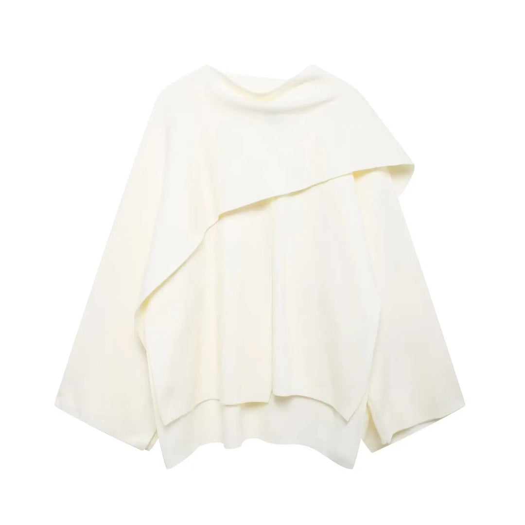 Fleur Asymmetrical Hem Poncho