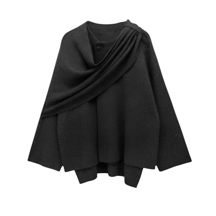 Fleur Asymmetrical Hem Poncho