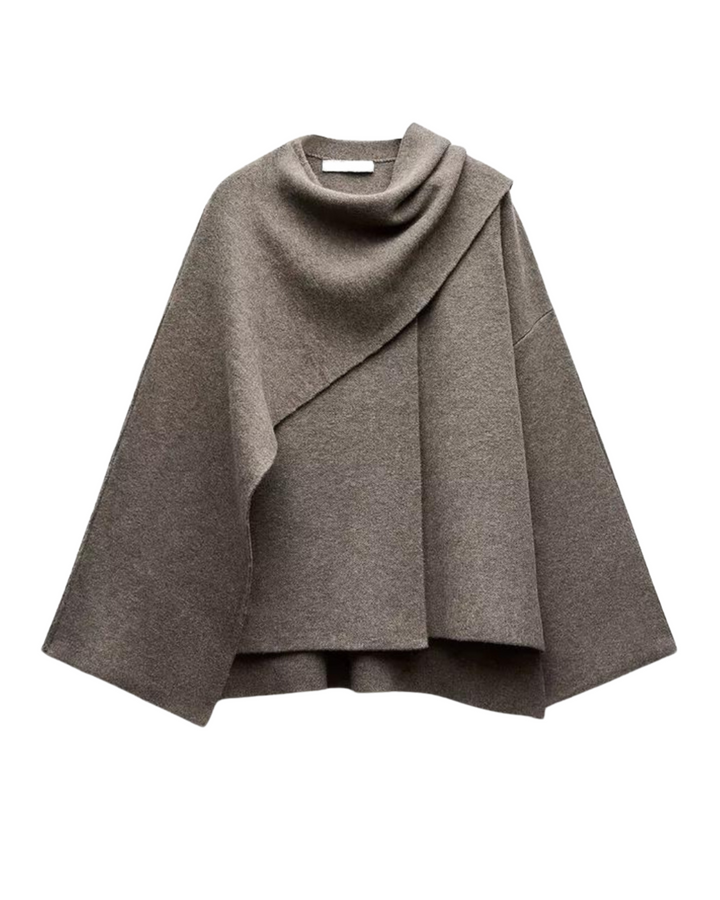 Fleur Asymmetrical Hem Poncho