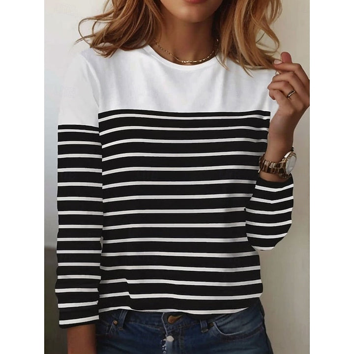 Marisol Striped Crew Top