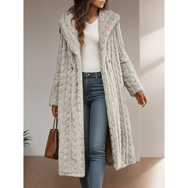 Aletta Hooded Longline Coat