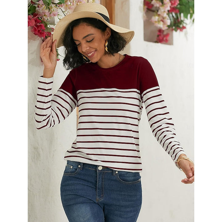 Marisol Striped Crew Top