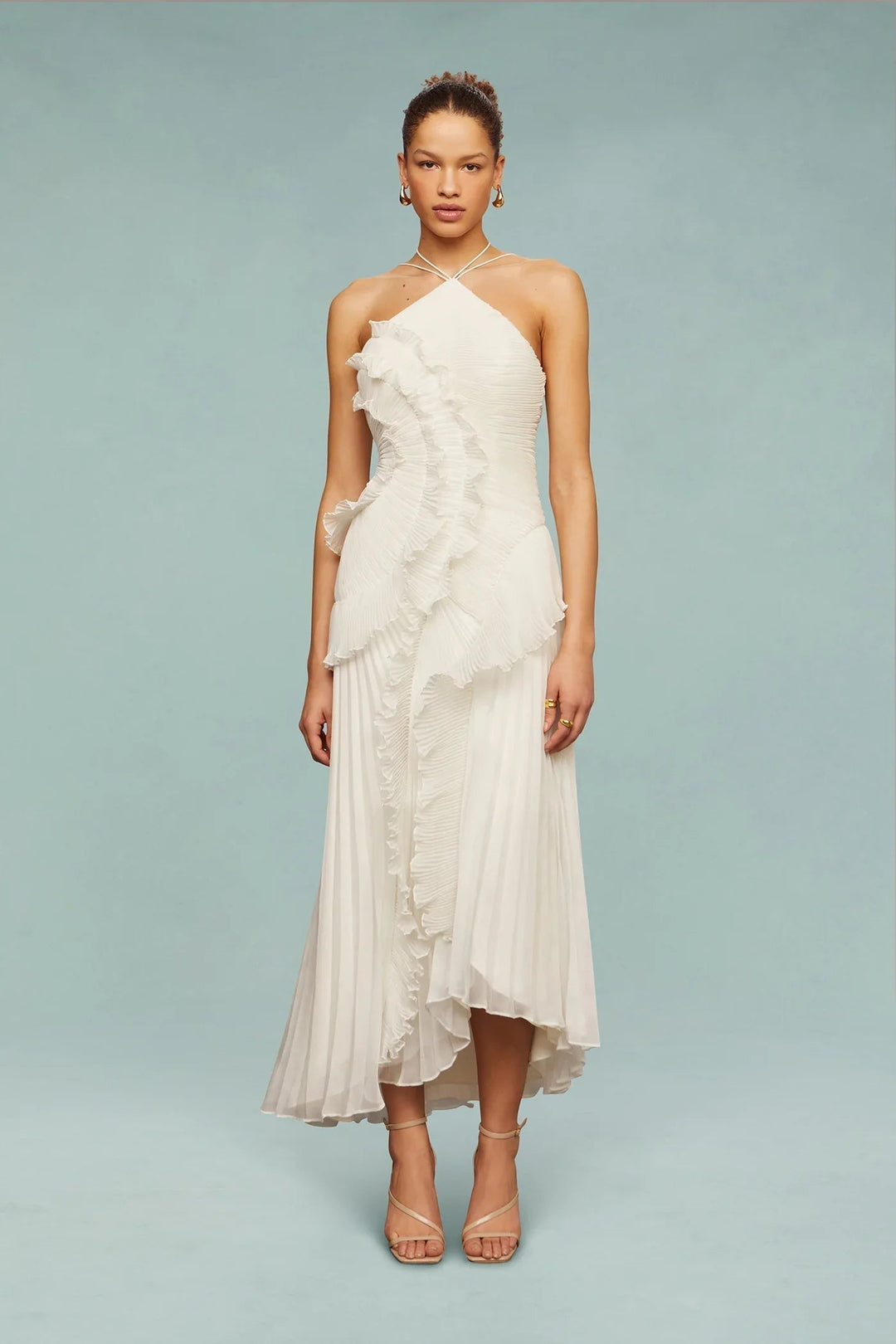 Amelia One Shoulder Maxi Wedding Guest Dress