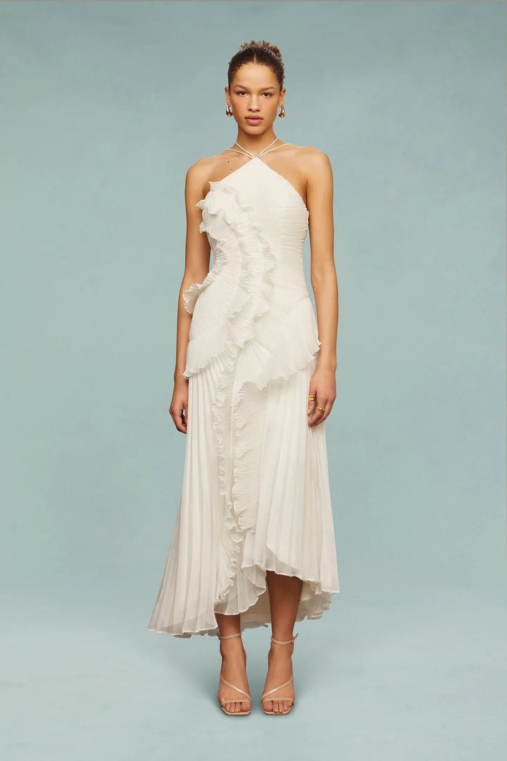 Amelia One Shoulder Maxi Wedding Guest Dress