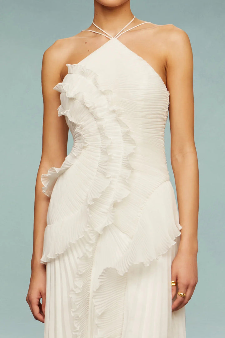 Amelia One Shoulder Maxi Wedding Guest Dress