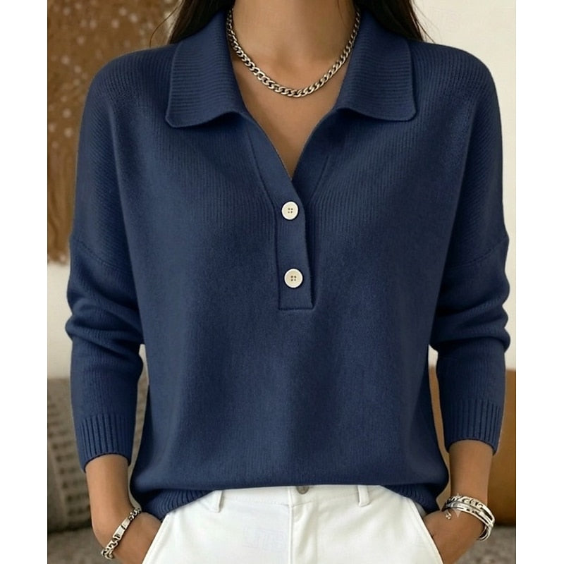 Odessa Button Polo Sweater